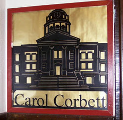 Carol Corbett's Office Door Sign