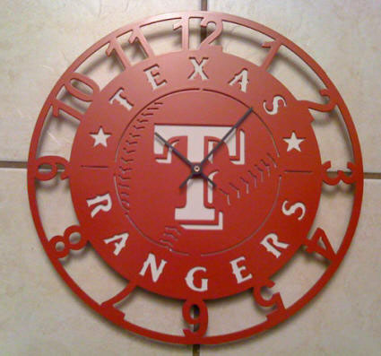 Texas Ranger Clock